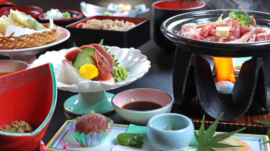 愛犬と過ごすとっておきの休日♪「前沢牛の陶板焼」と旬を味わうスタンダード《錦膳》２食付