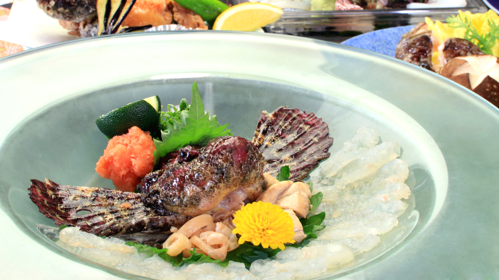 【オコゼメイン-うす造り】