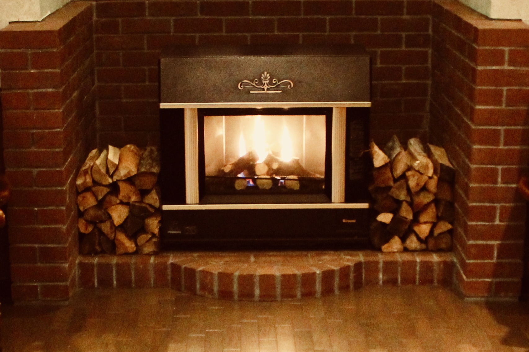 あったまる暖炉♪