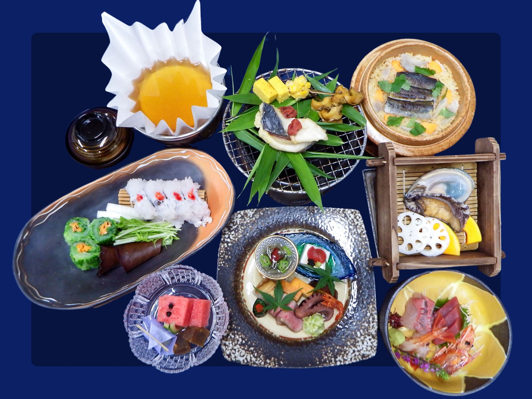 【スタンダード】四季折々赤穂の旬食材を生かした絶品料理★人気の季節の彩り会席プラン