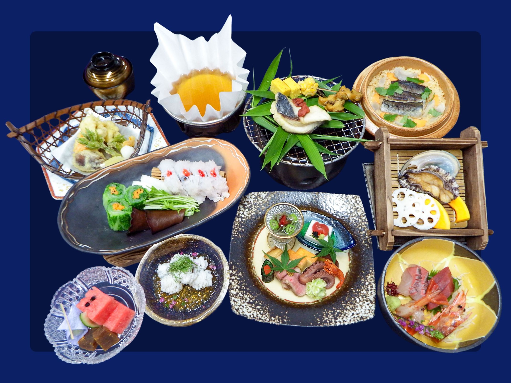 【夏限定】旬彩　鱧会席　(6月〜9月）