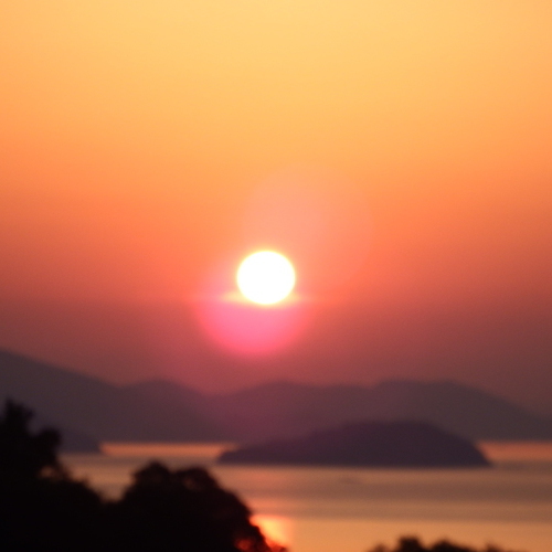 Sunrise over the Seto Inland Sea