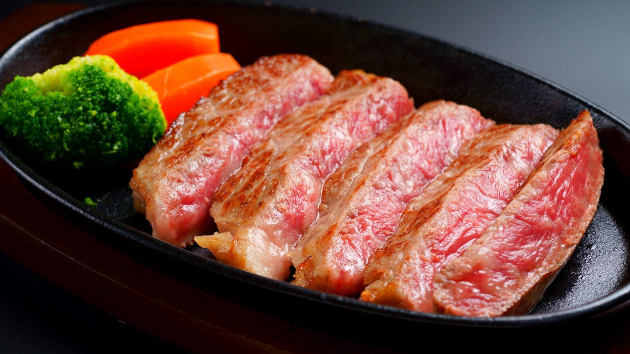 【ステーキプラン】ちょっと贅沢☆夕食メインは国産和牛ステーキ！