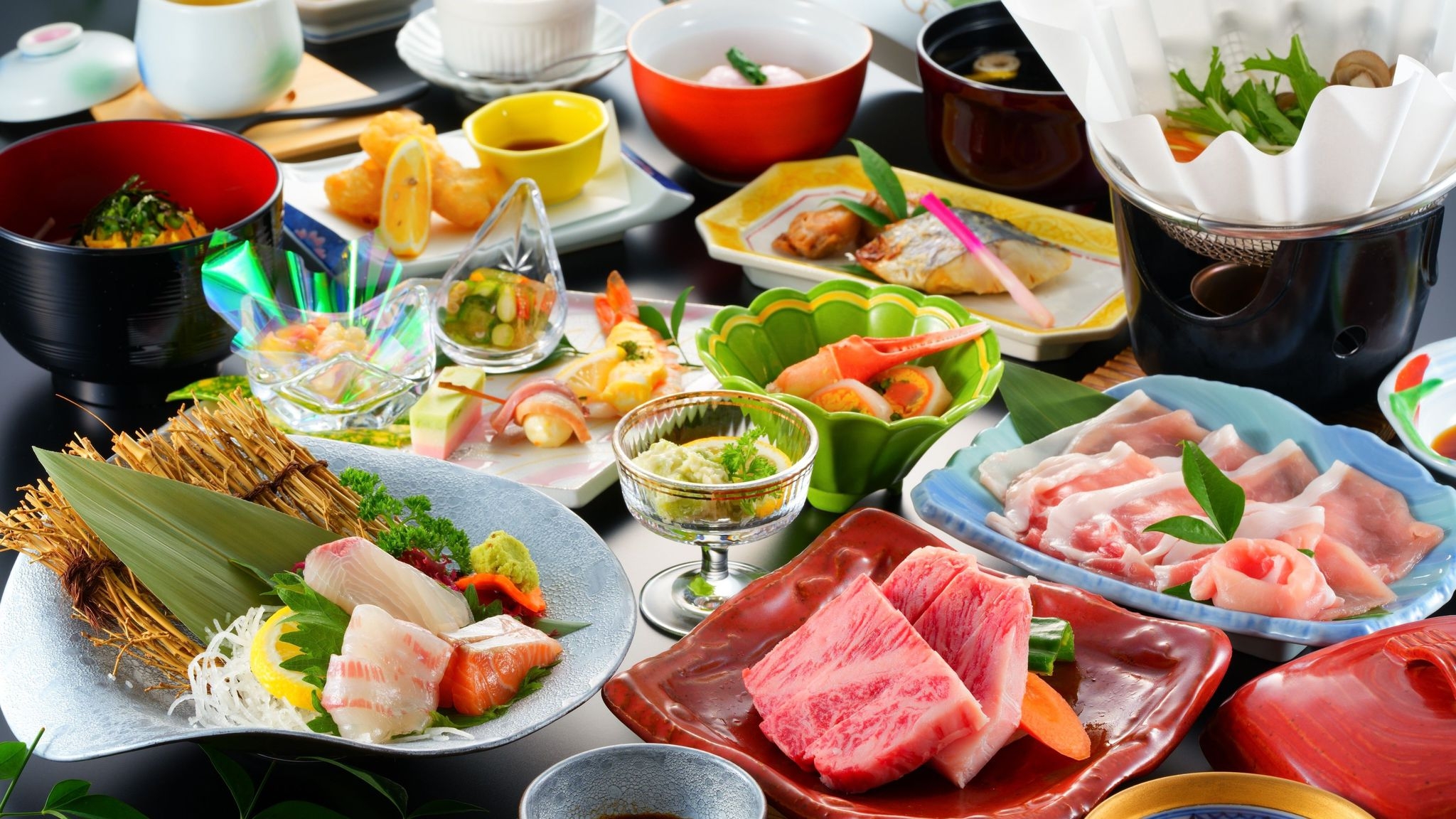 ※事前カード決済※【まんぷくプラン・朝夕部屋食】夕食はおおいた和牛陶板焼き＆豚しゃぶ！＜１泊２食＞