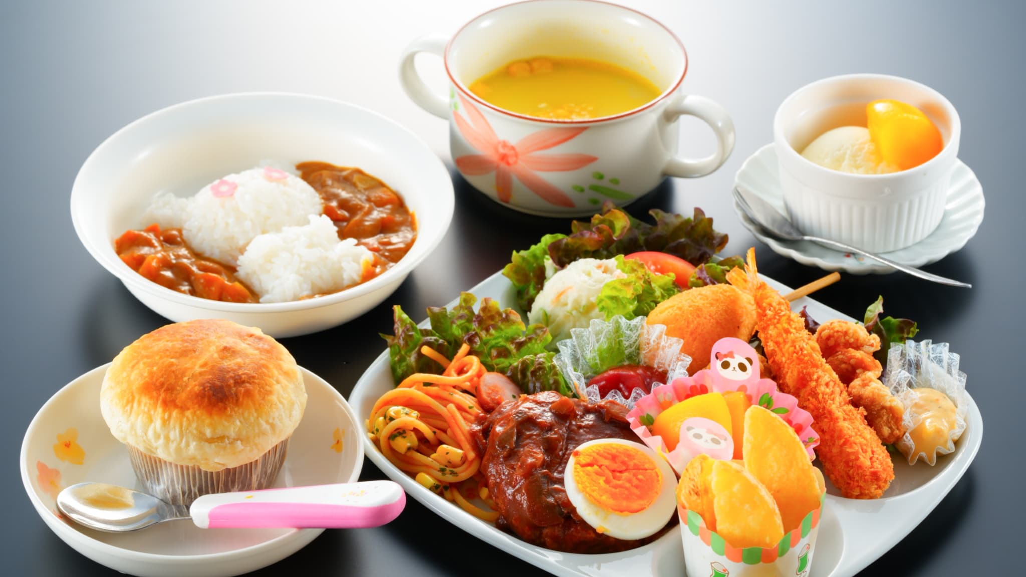 お子様ランチ　夕食一例