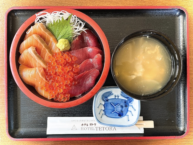 ◆一番人気◆寿司屋の選べる3色丼付きプラン◆5大特典