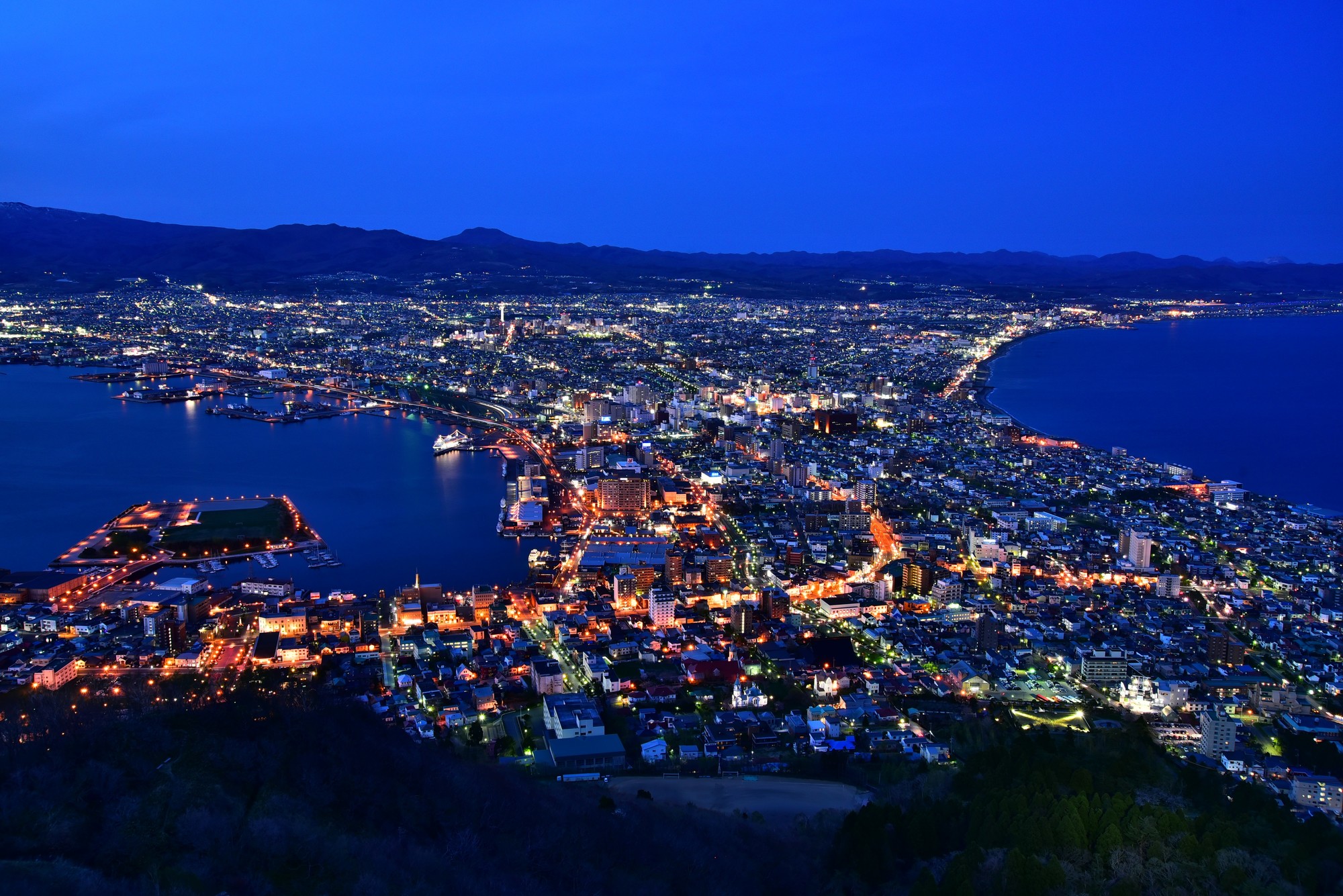 函館山からの函館市内の夜景