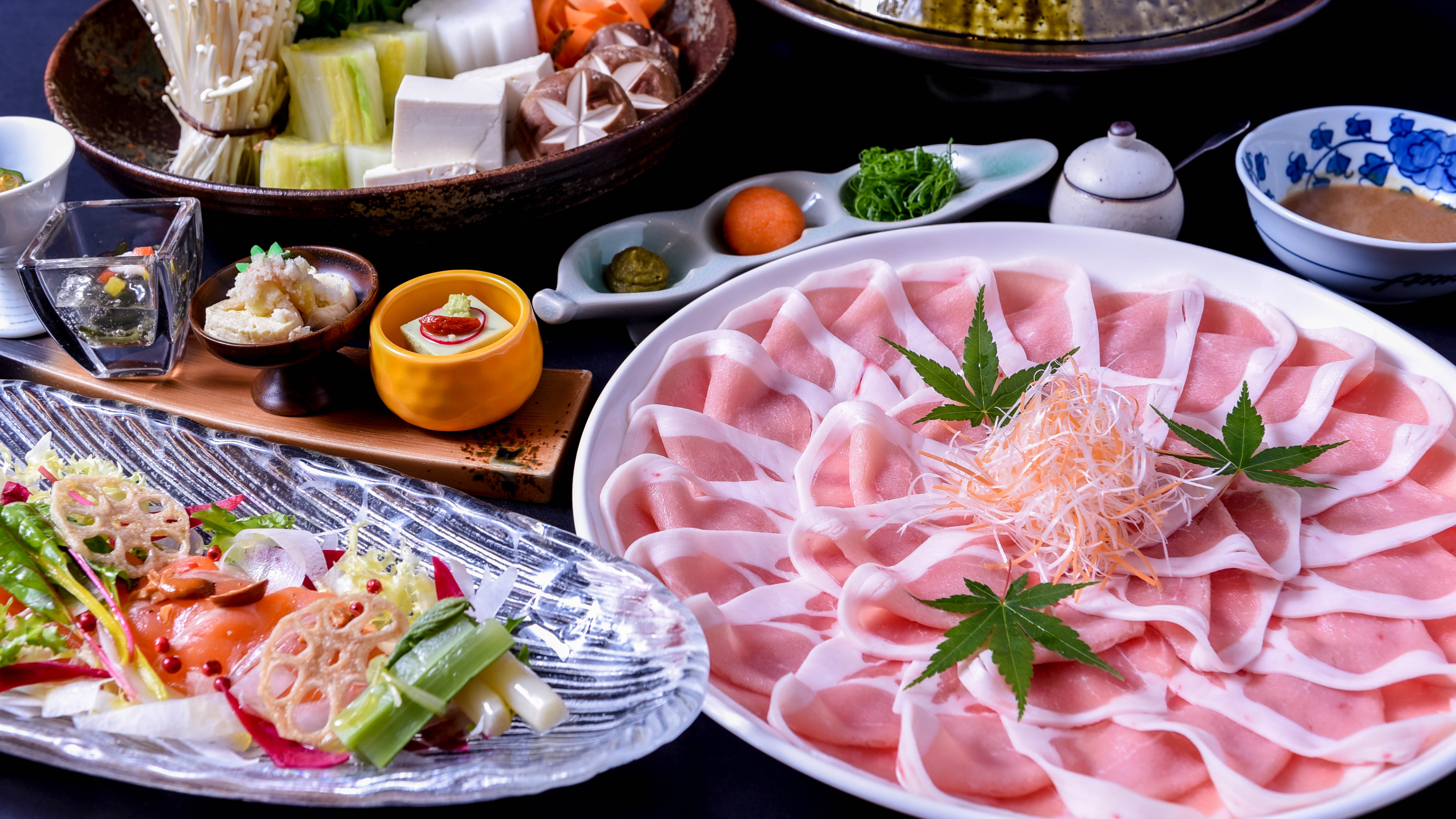 【会席料理】豚しゃぶしゃぶ