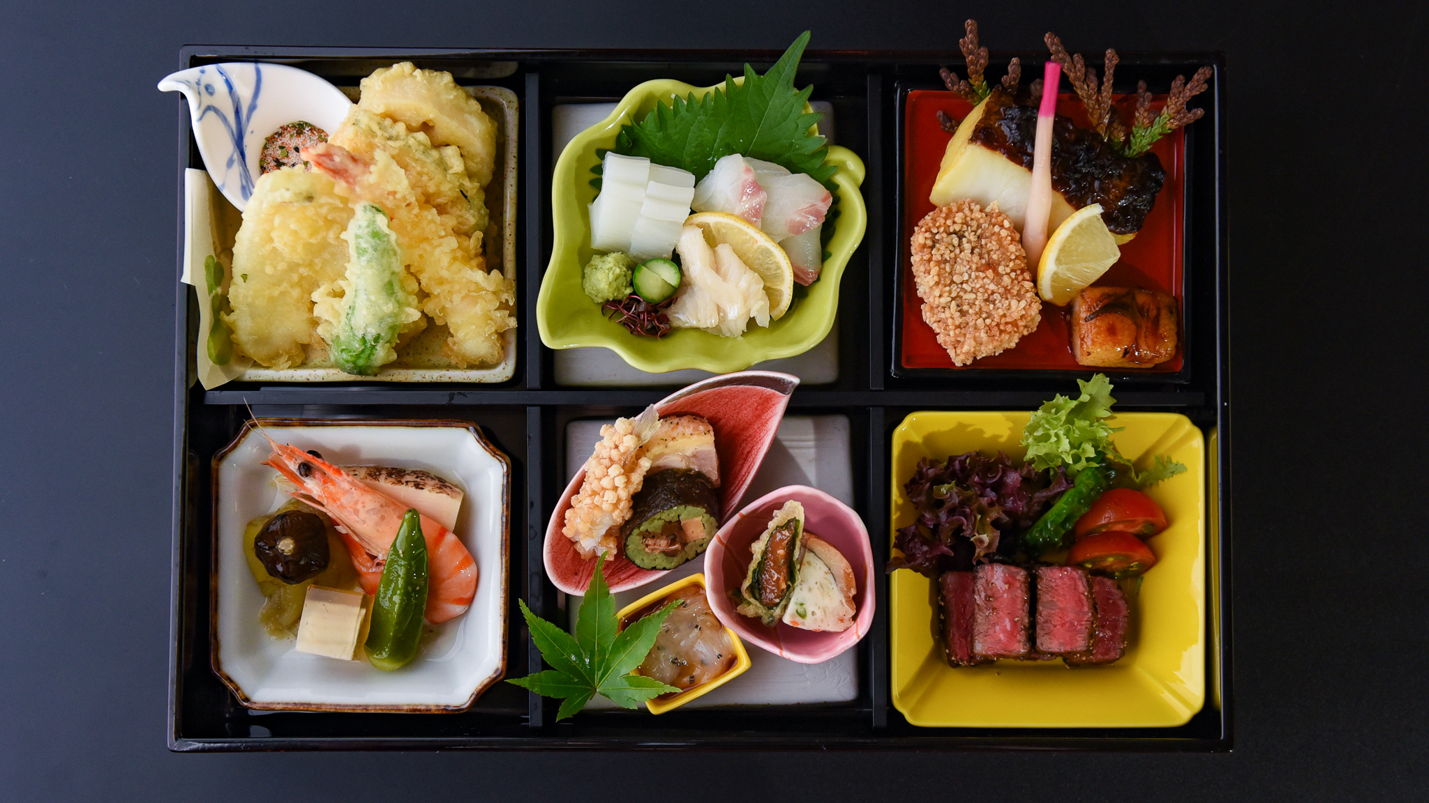 【松花堂弁当】日本料理の美しさと繊細な味わいを