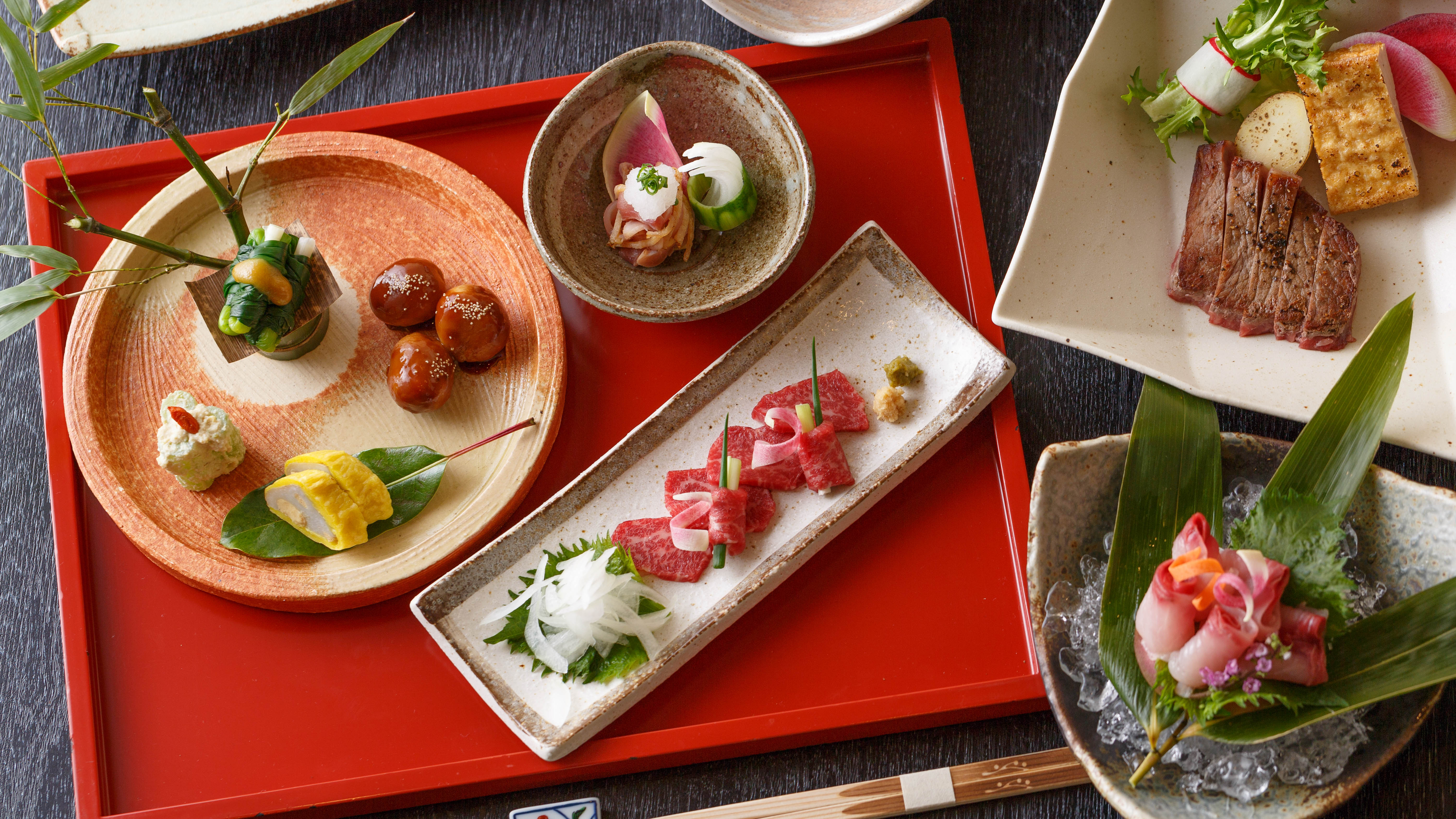 【盛り付け例】季節の会席料理