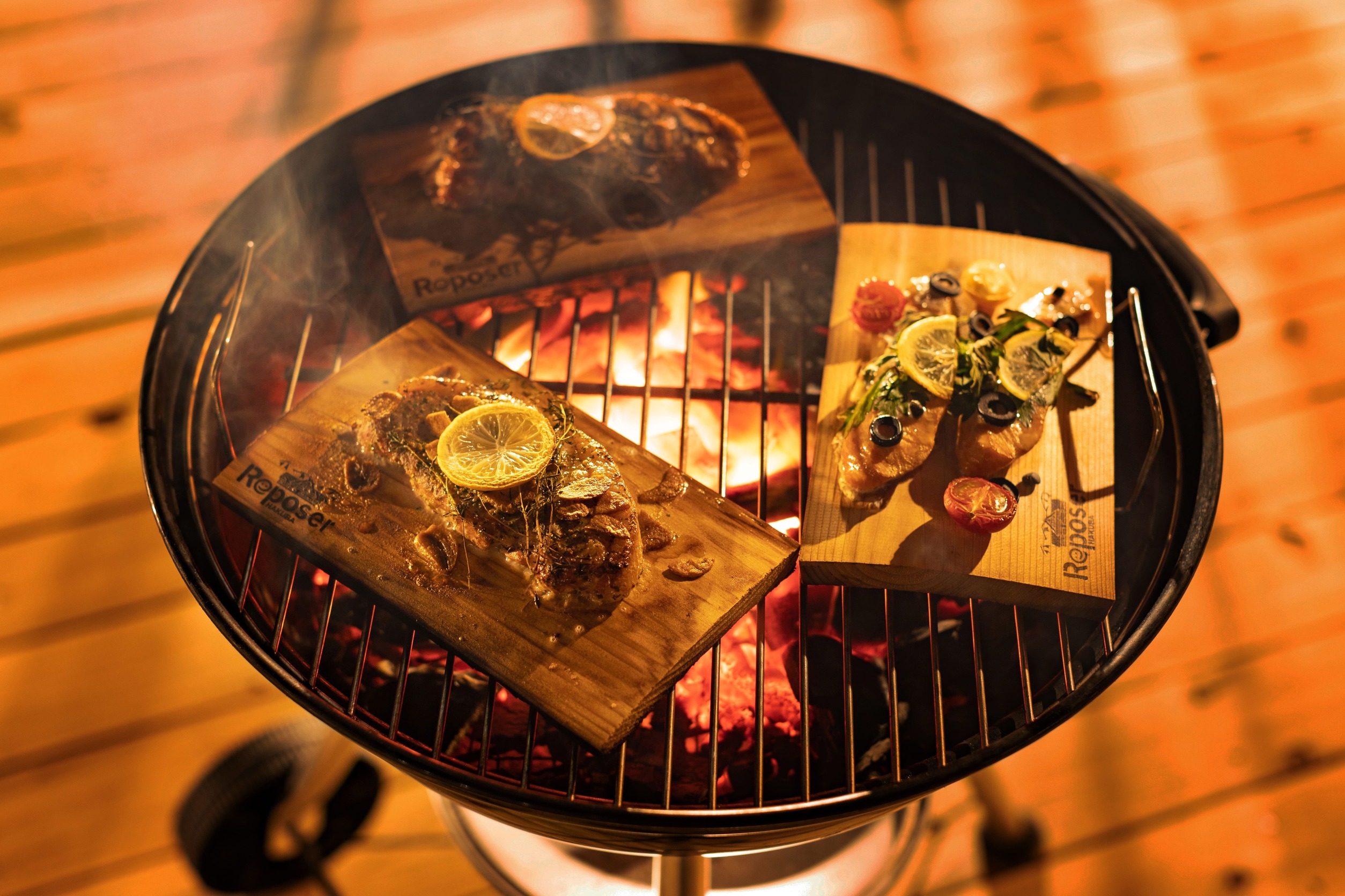 【2食付ログホテル】夕食はウッドプランクBBQ！白馬の大自然に囲まれたログホテルで過ごす素敵な一日♪