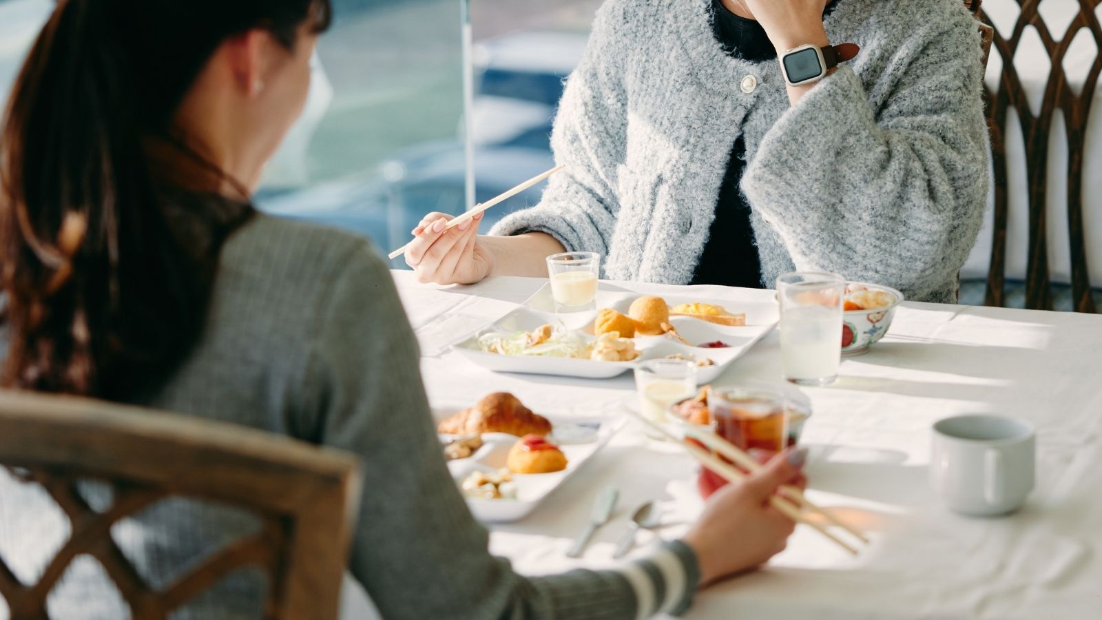 朝食バイキング風景