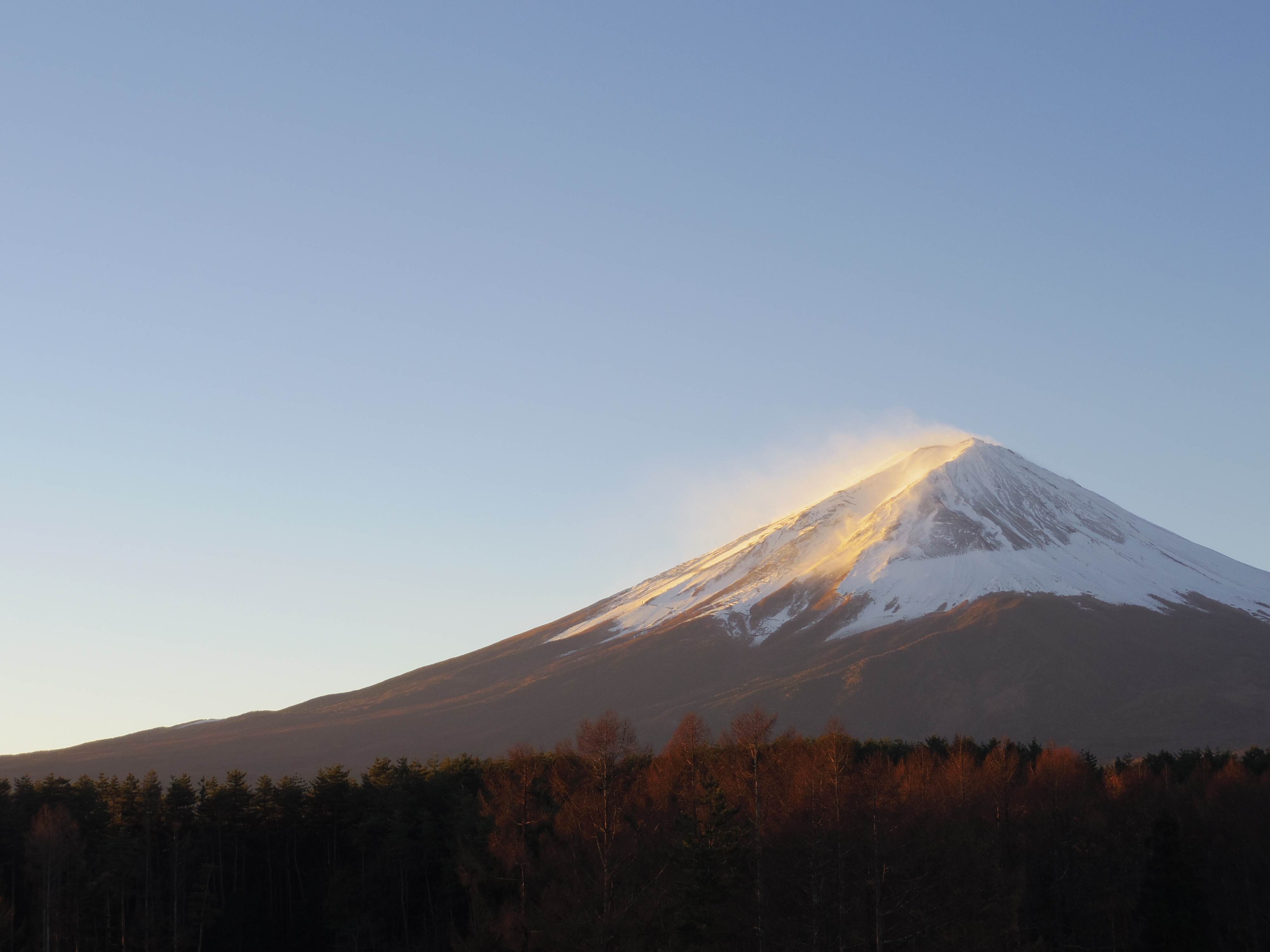 【客室からの富士山】