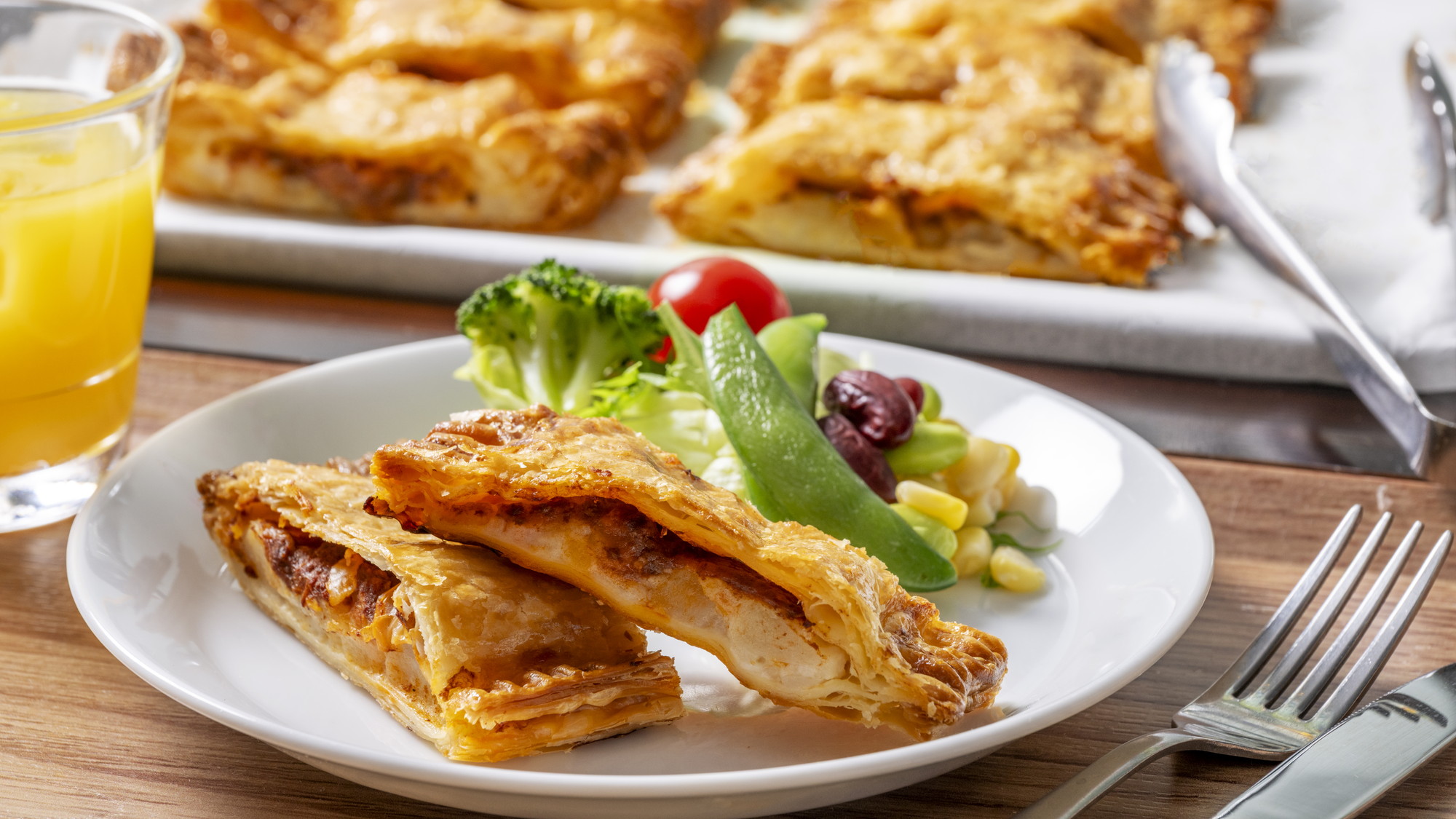 朝食(ミートパイ)