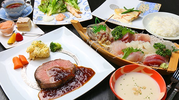 舟盛付き豪華ディナープラン