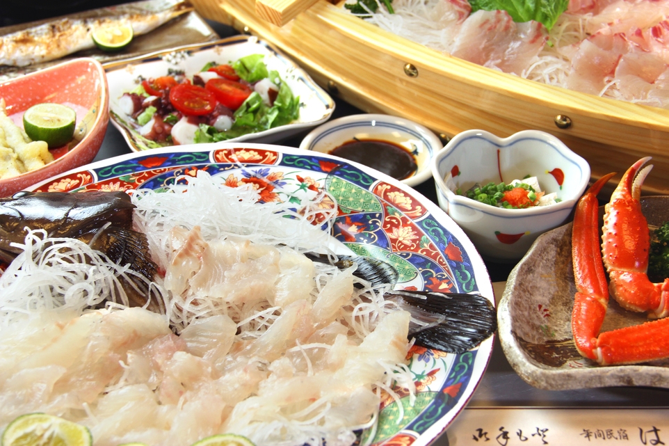 【本当の旨いはコレ！！】高級魚「クエ」と旬魚の姿盛り♪はちべ冬の海幸満腹プラン〔１泊２食付〕