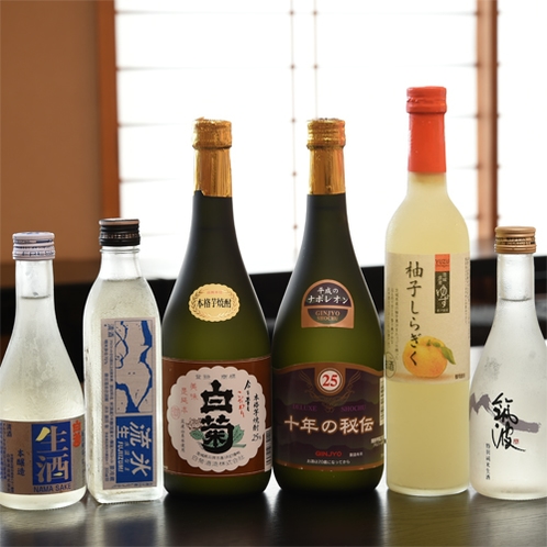 *地酒など/茨城の地酒含め、各種お酒のご用意もございます