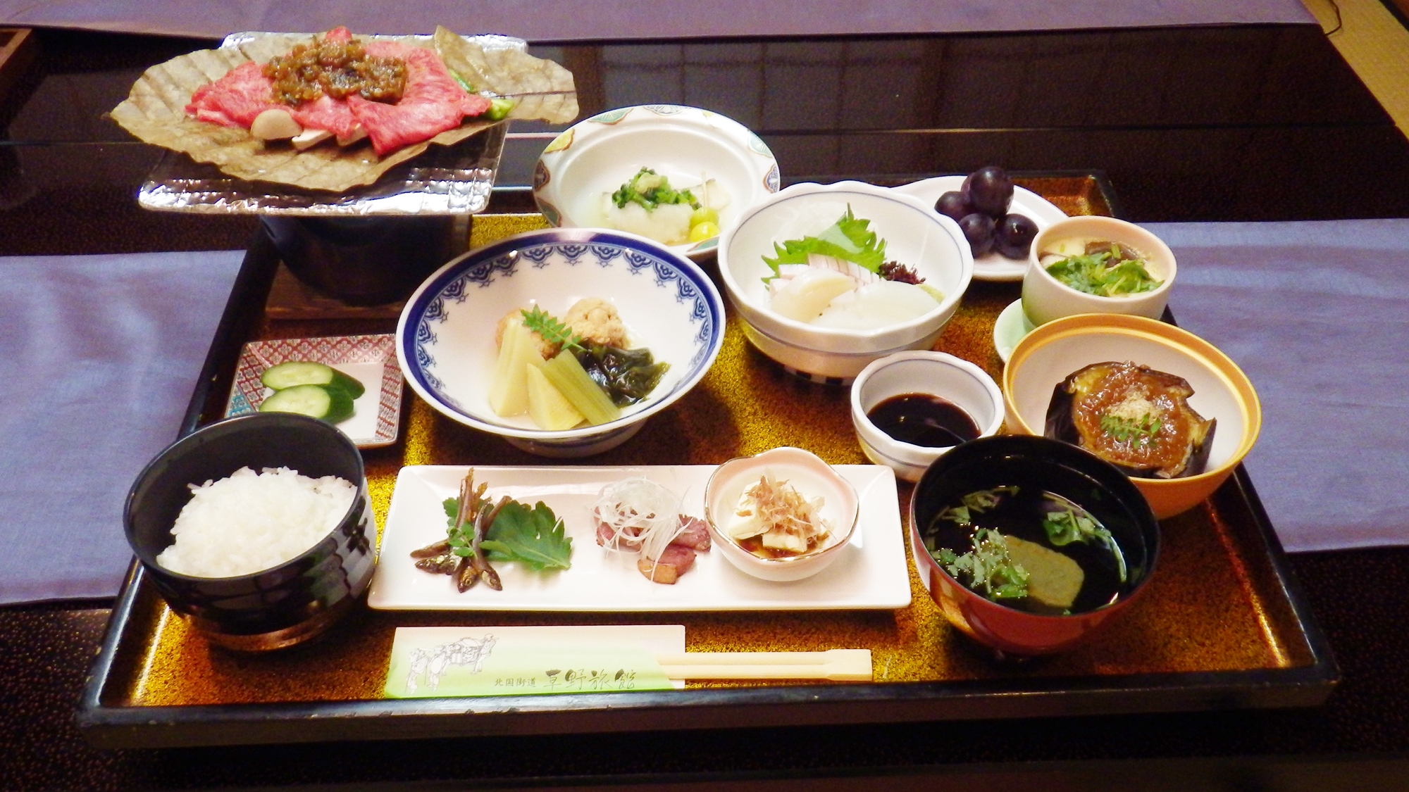 *【料理】夕食一例でございます。湖北路ならではの味覚をご賞味下さい