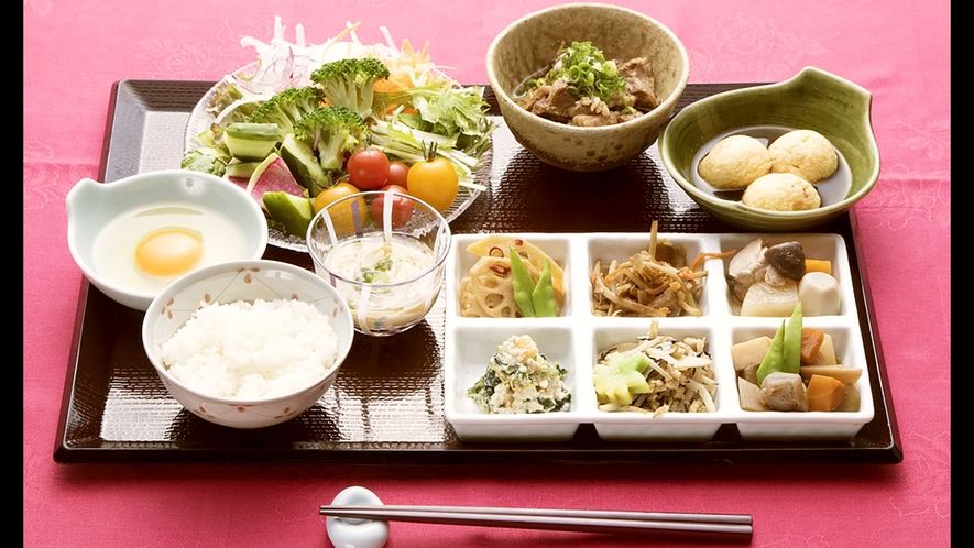 ・朝食バイキング＿和食セット例