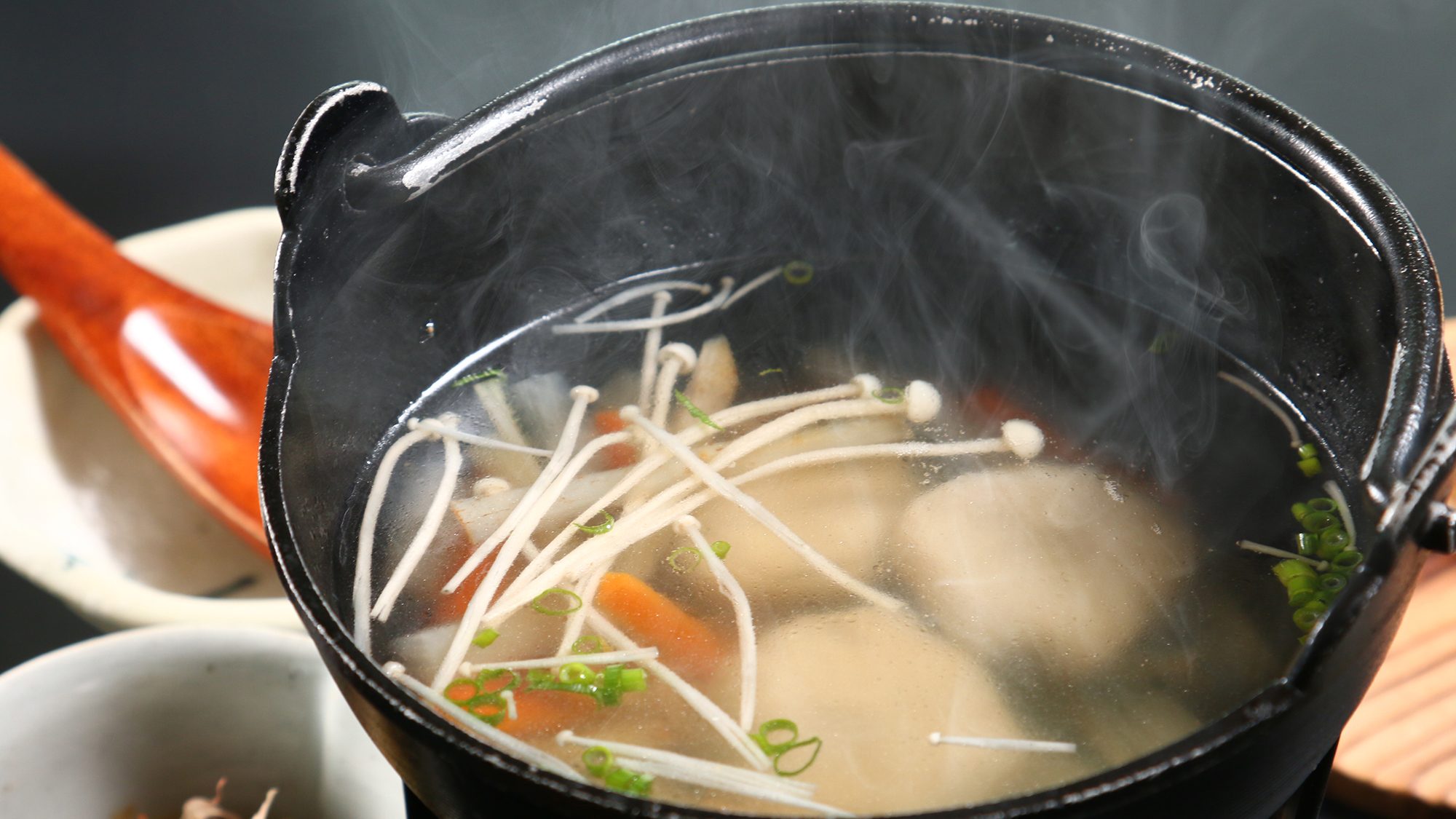 【朝食一例】蕎麦がきのけんちん鍋