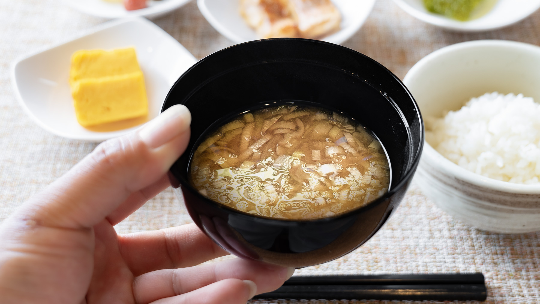 自然素材を使ったお味噌汁だから安心♪