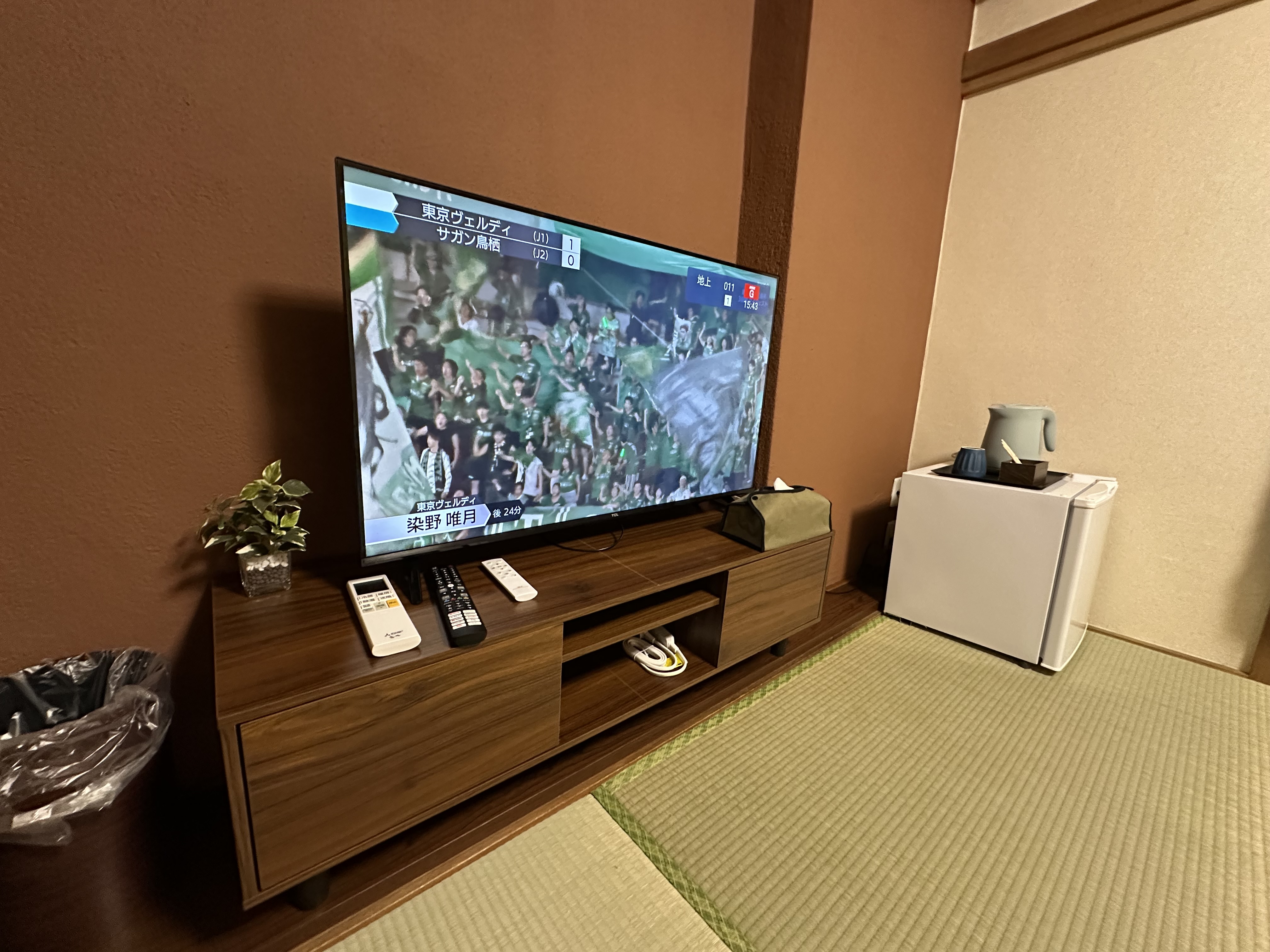 全室テレビ完備