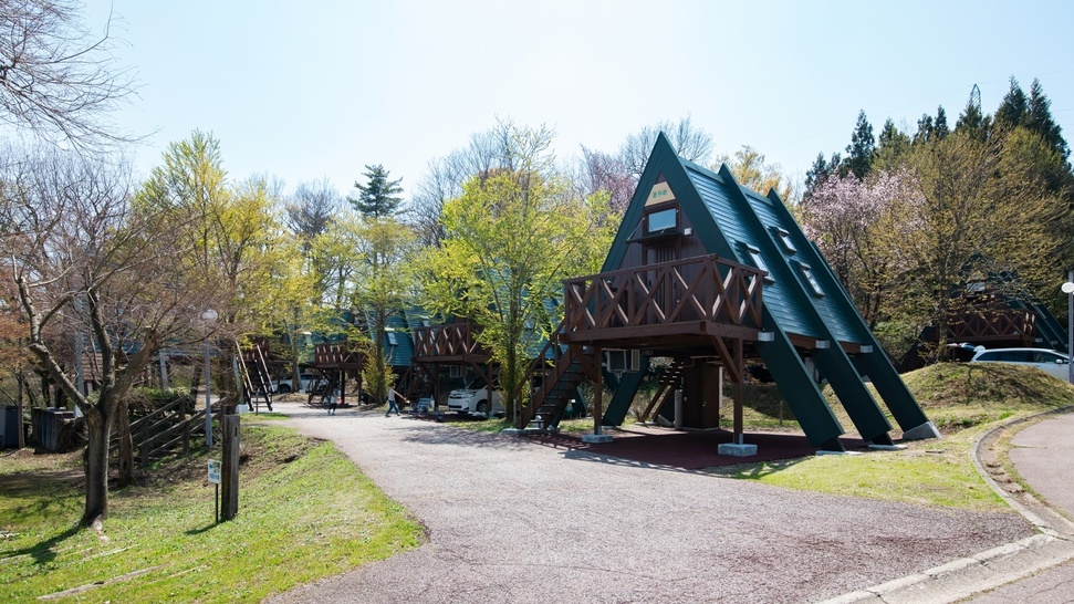 【コテージ宿泊プラン】冬季割引でお得♪三角屋根のコテージでアウトドアな休日を満喫