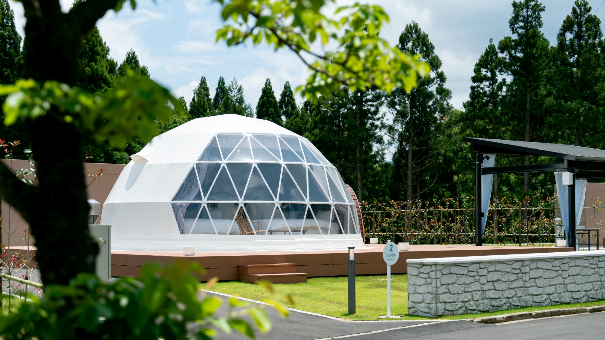 *【グランピング】天湖森の四季を最大限楽しめるドームテント