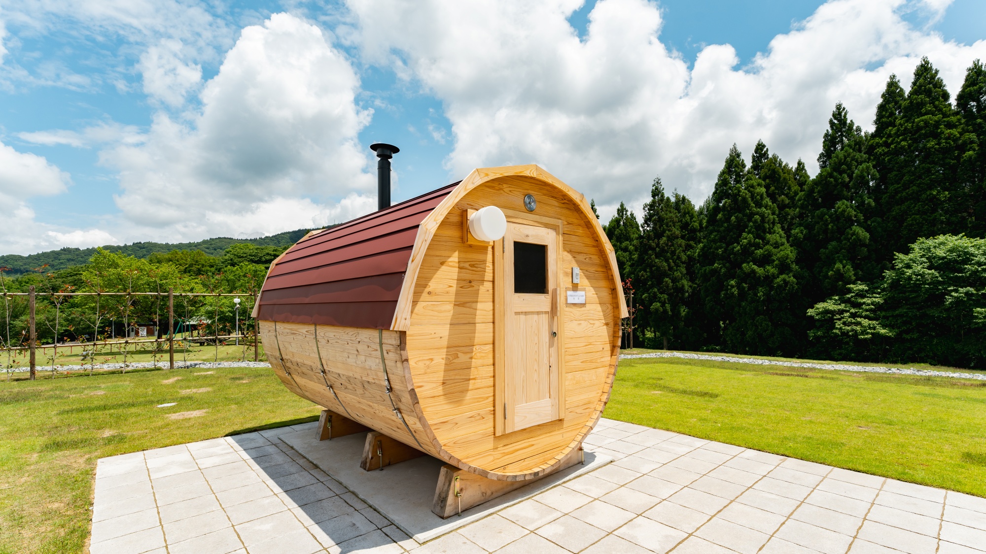 *【グランピング】形の異なるプライベートサウナ完備