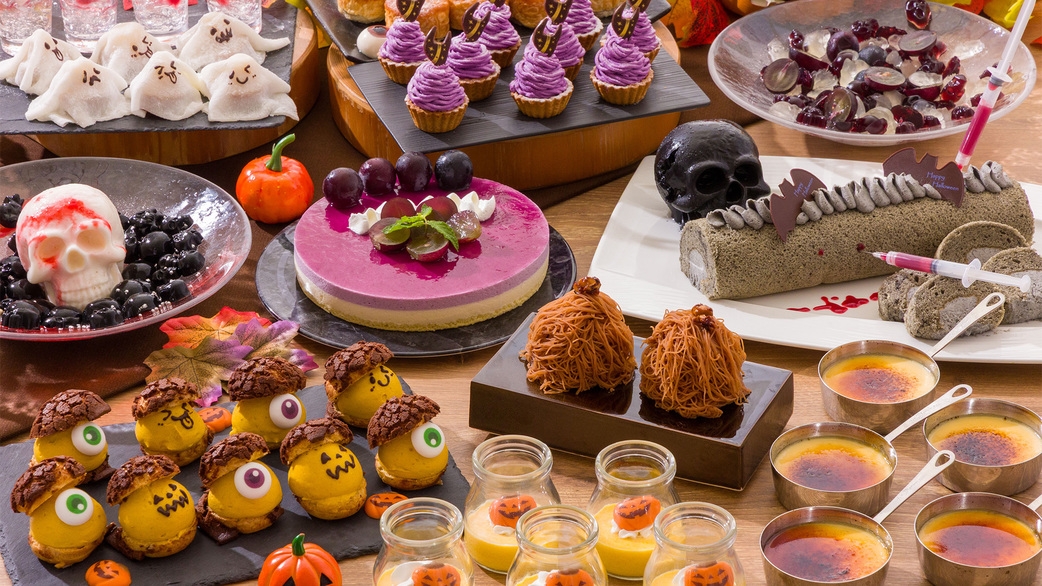 【9/11〜11/8限定！2食付】“コワ可愛い”ハロウィーンブッフェ2026開催中(ワンドリンク付)