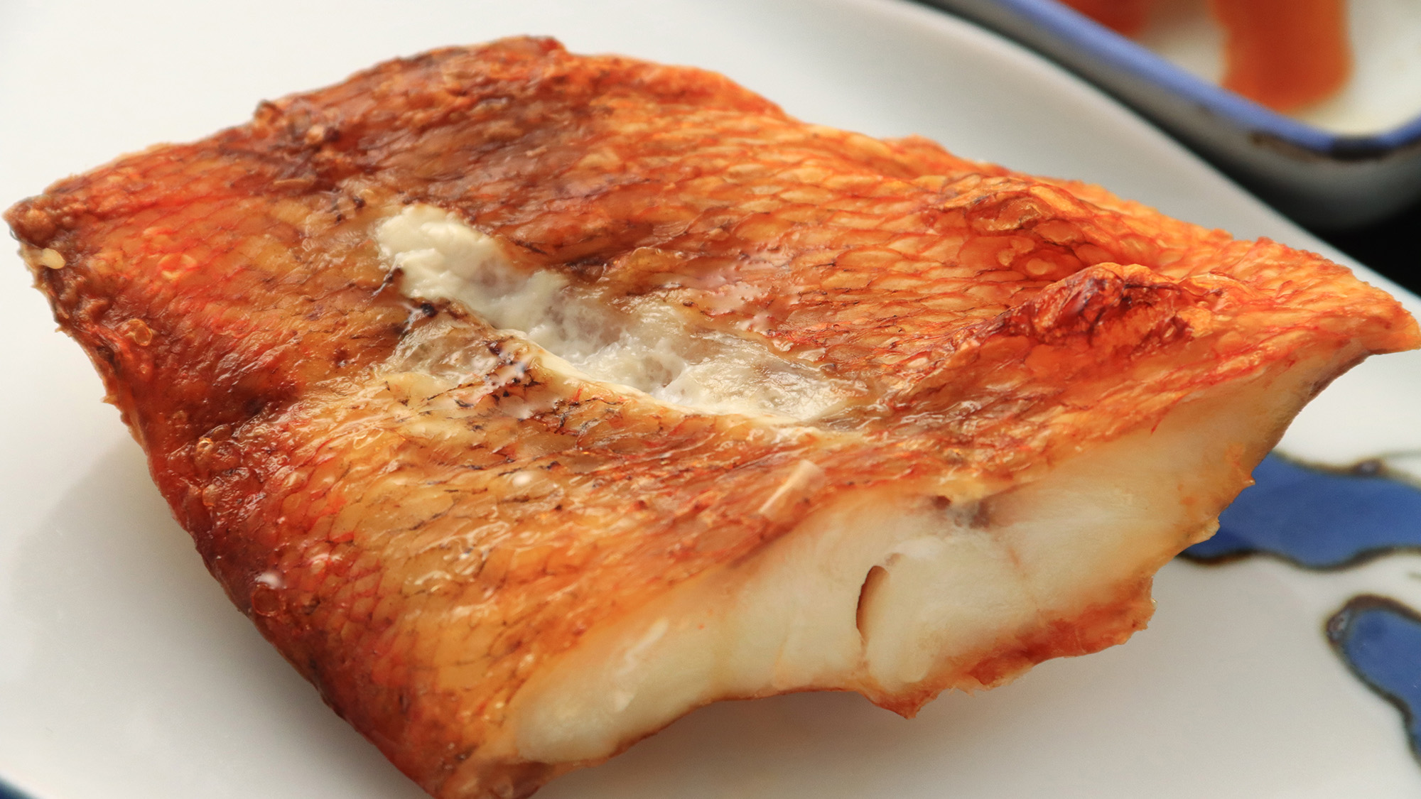 【料理】 夕食 スタンダード 赤魚しょうゆ焼き 