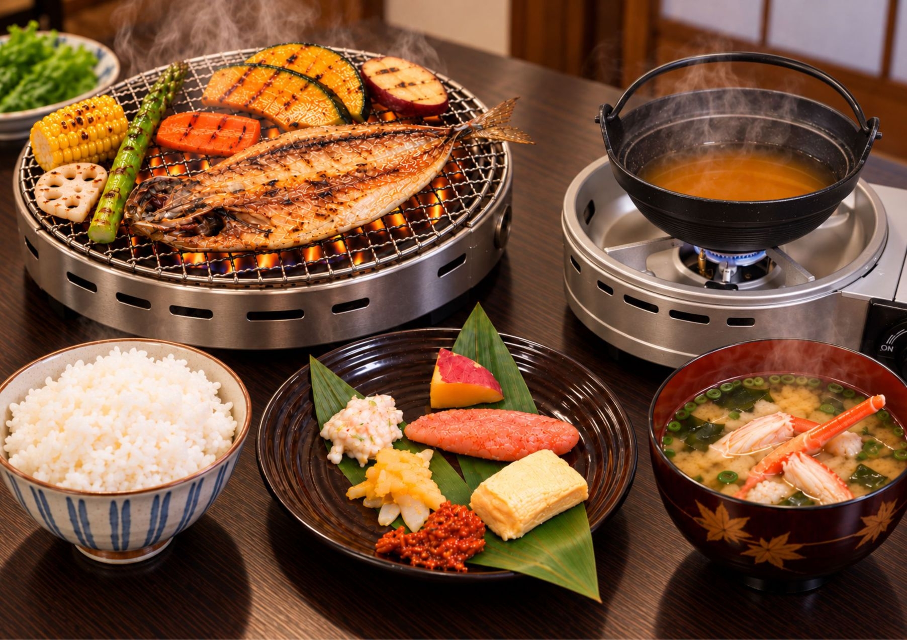 贅沢な蟹フルコース『祝膳』夕食時嬉しい飲み放題付【禁煙】