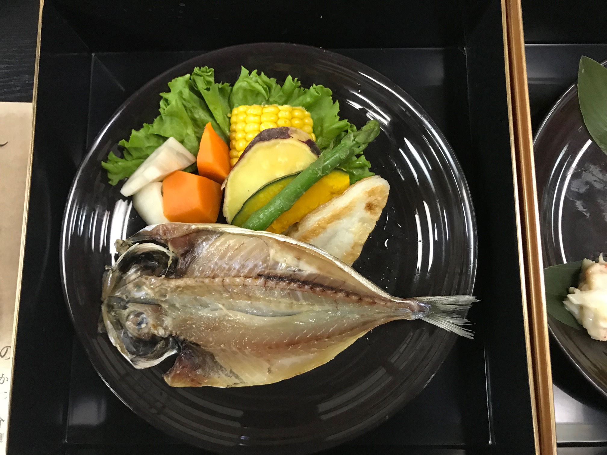 焼魚・焼野菜の材料（一例）です。