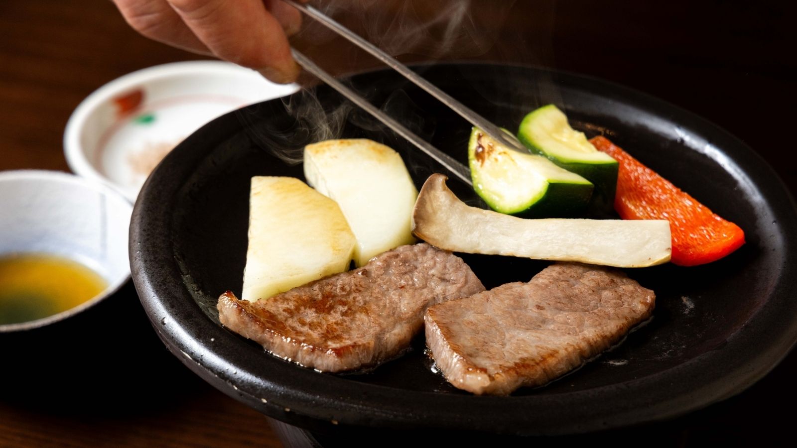 飛騨牛陶板焼き