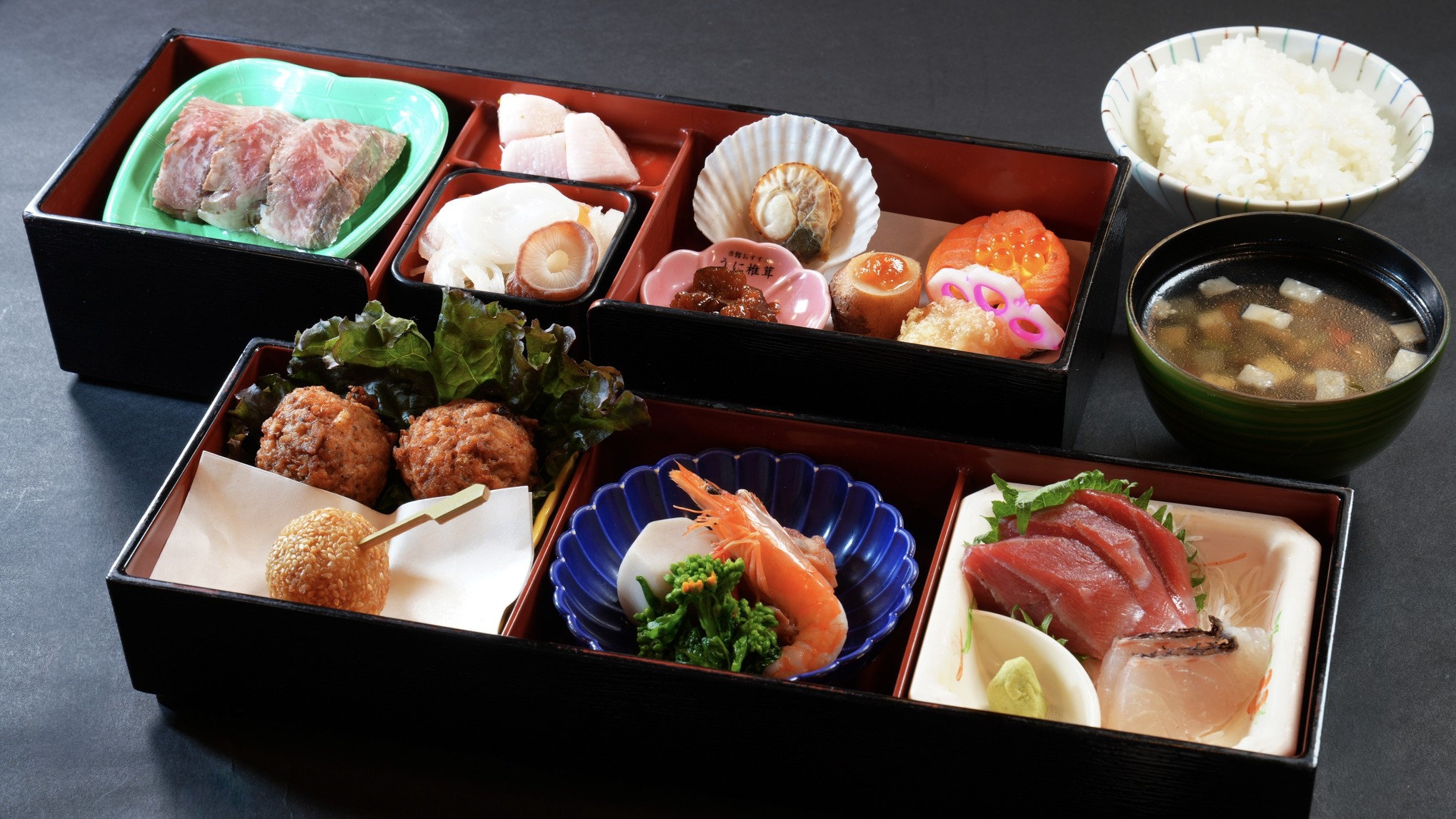 ご夕食は「松花堂弁当」をご用意〜軽めのお食事OKの客様におすすめ♪お気軽御膳「2食付」≪No709≫