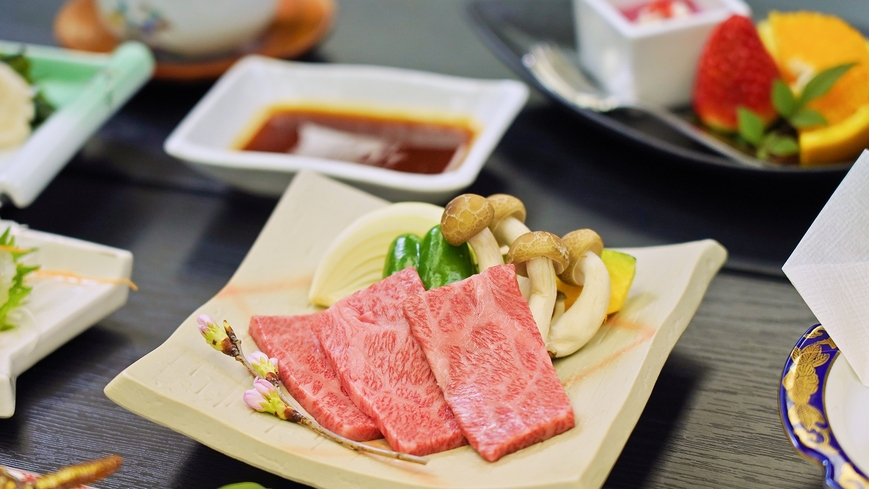 【食でめぐる奈良】【メインは奈良県産のお肉料理】ちょっと贅沢に旬を愉しむ！グレードアップ会席プラン