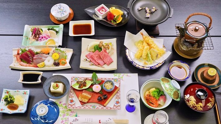 【食でめぐる奈良】【メインは奈良県産のお肉料理】ちょっと贅沢に旬を愉しむ！グレードアップ会席プラン