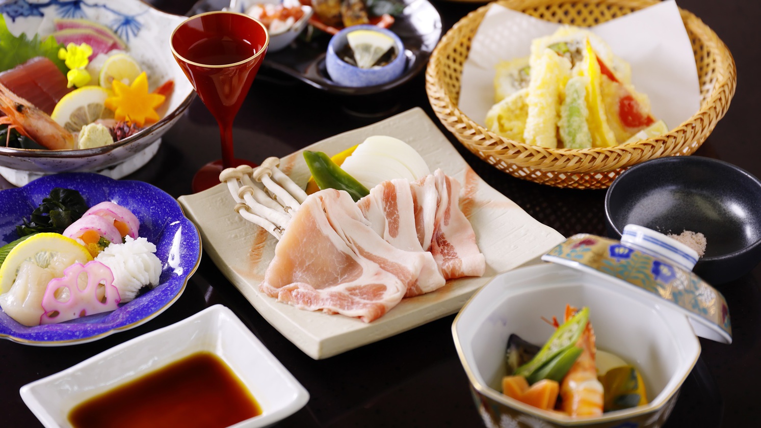 ★【スタンダード会席】ヤマトポークを使用した季節の会席料理