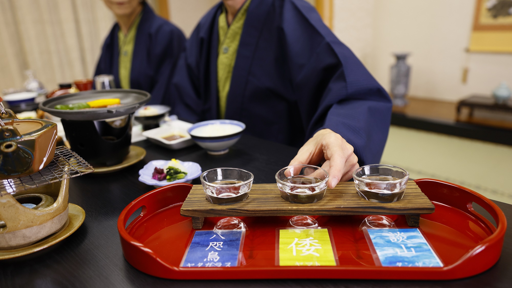 ★ご夕食イメージ　地酒飲み比べ（飲み比べプラン）