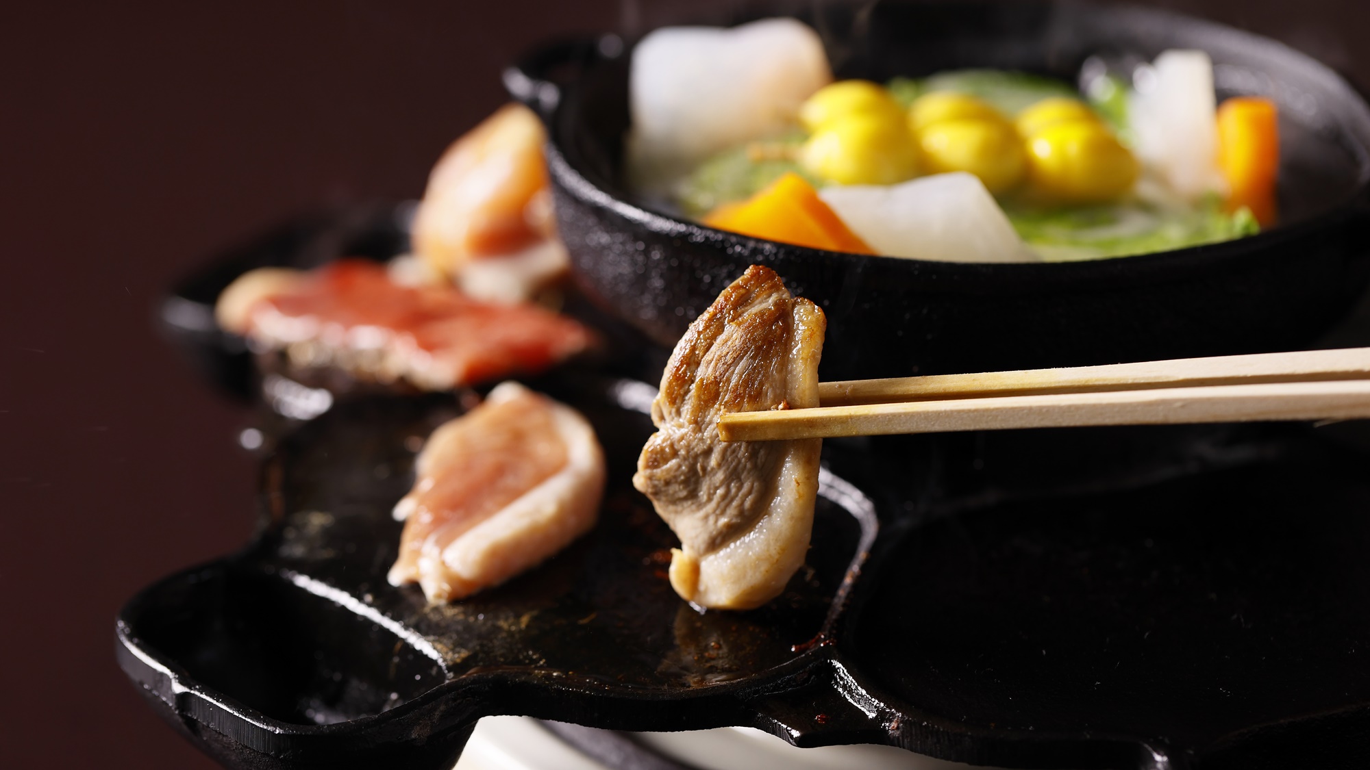 【ホテル名物の義経鍋】焼き