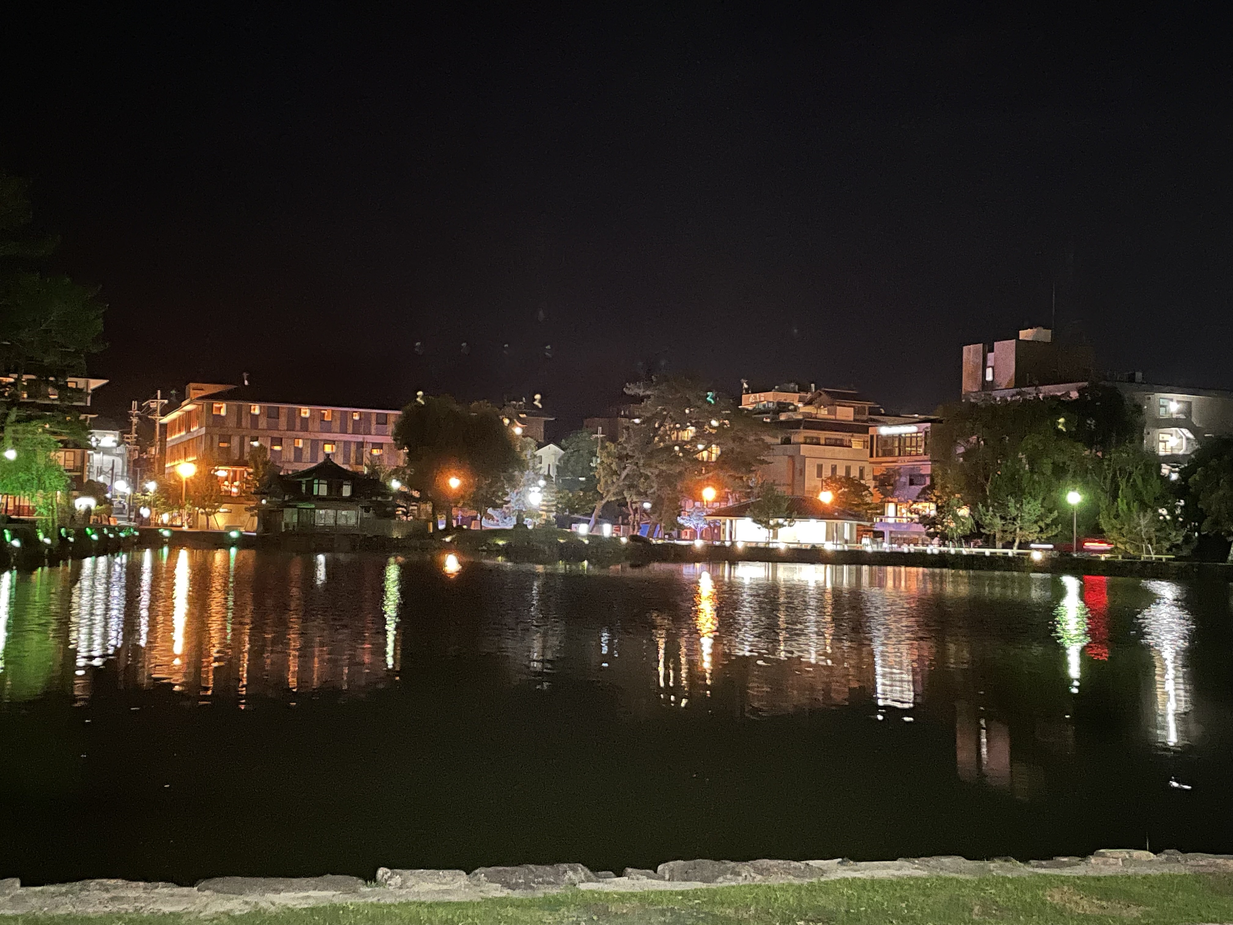 猿沢の池の夜景