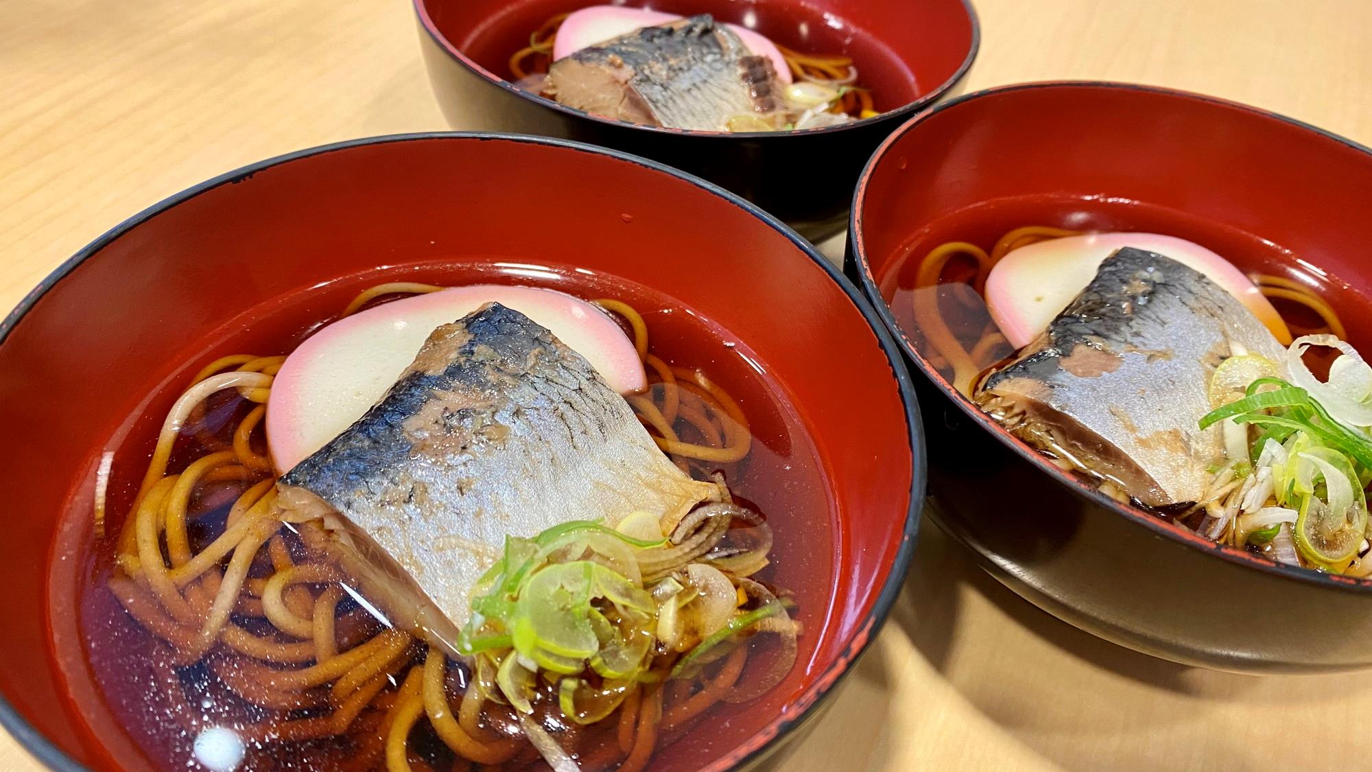 朝食イメージ （ニシン蕎麦）