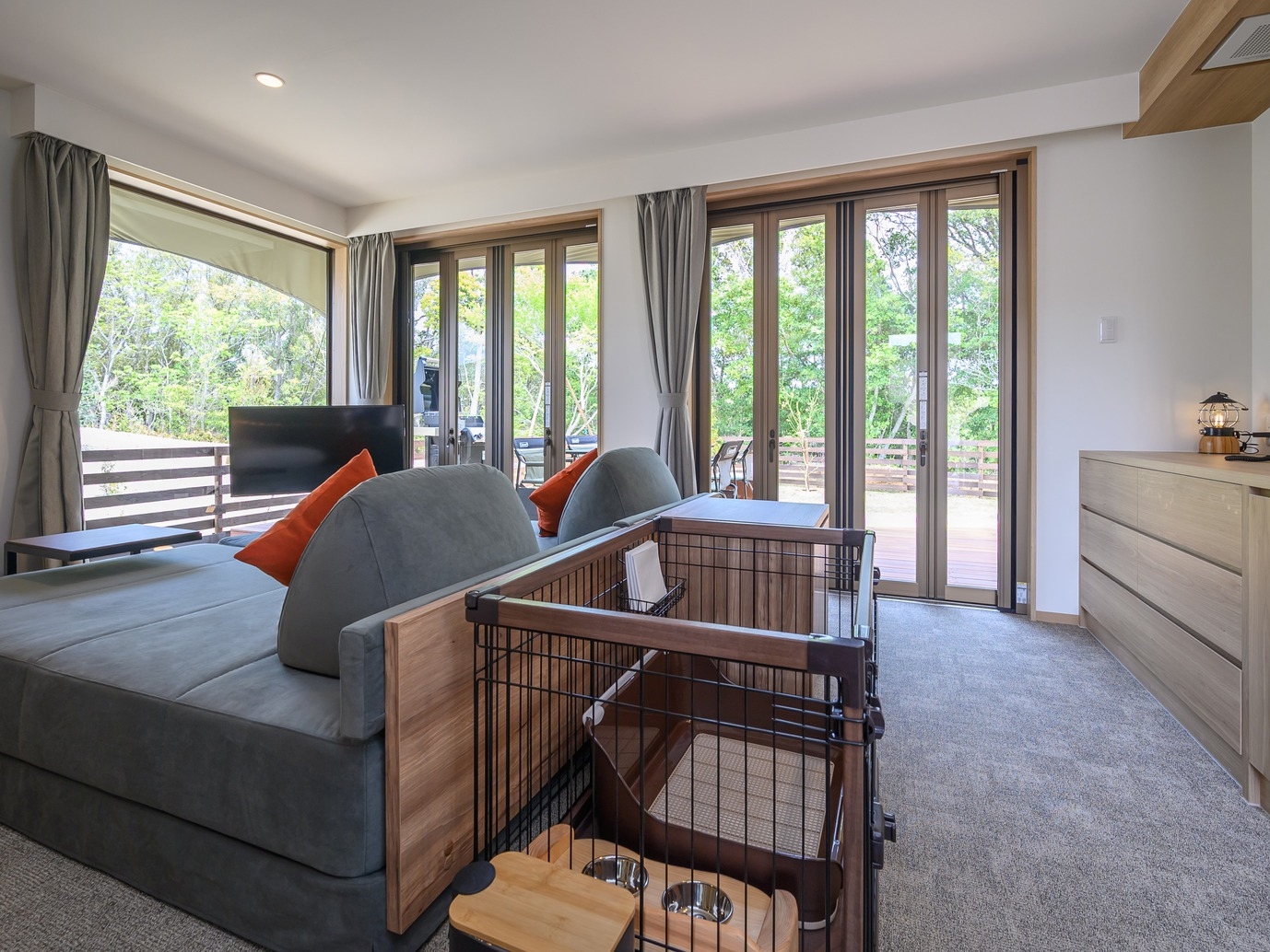 ワンちゃんと楽しむプライベート空間。夕食はBBQ・朝食はお弁当スタイルで！（夕朝食付）