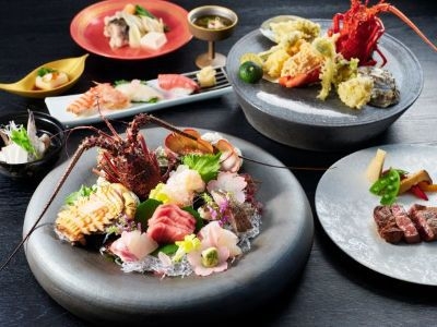 「ホテル」に宿泊！極上の和食コース（伊勢海老＋鮑＋松阪牛）／朝食ブッフェ〈夕朝食付〉