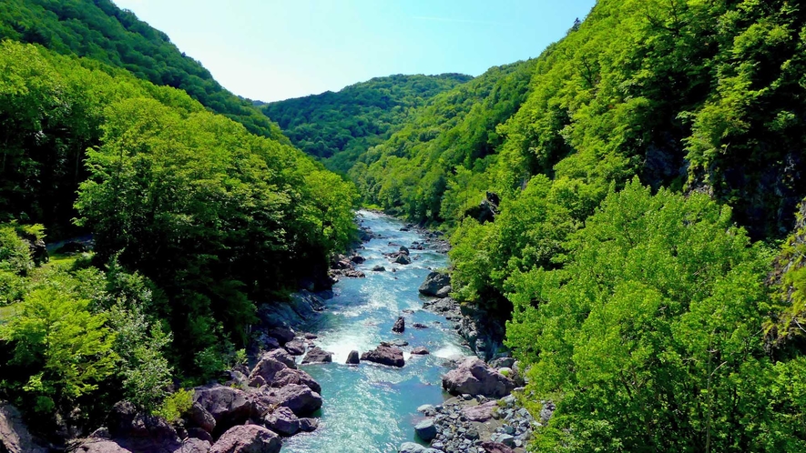 【周辺】赤岩青巌峡（夏）：爽やかな風に癒されます