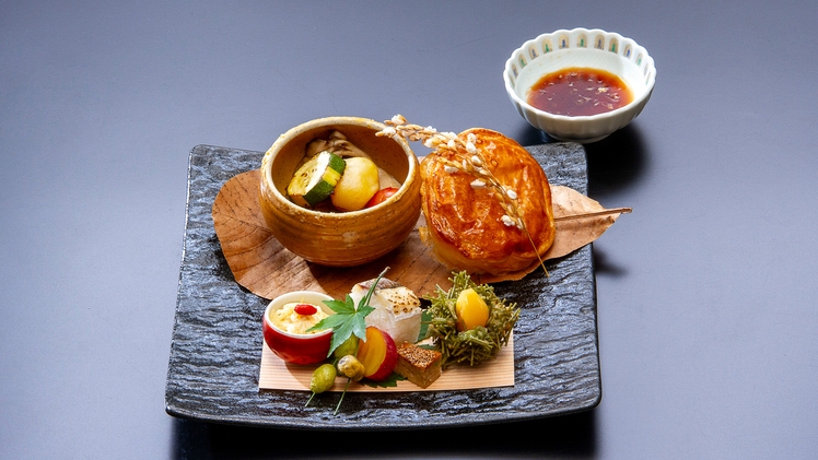 【島根和牛×あわび×夕食はお食事処】玉造温泉で美食とご縁を堪能「縁（えにし）会席」