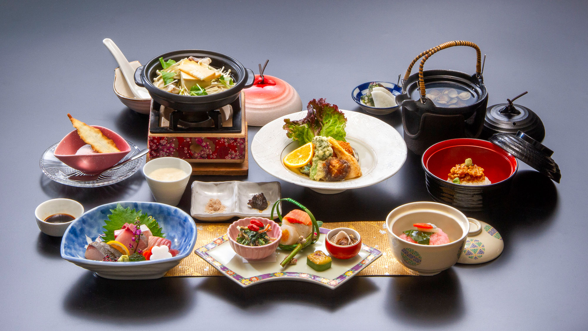 【2025春◆美味少量会席】量が控えめの季節の会席料理です。