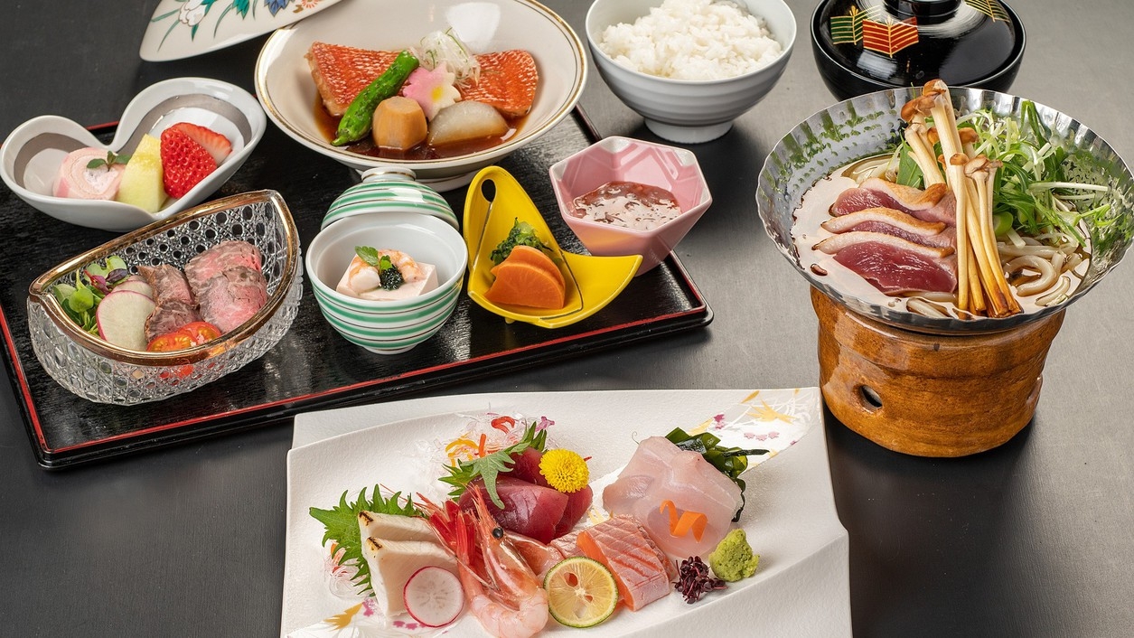 【お籠り温泉Ver.1】お部屋で召し上がれる「定食」付プラン