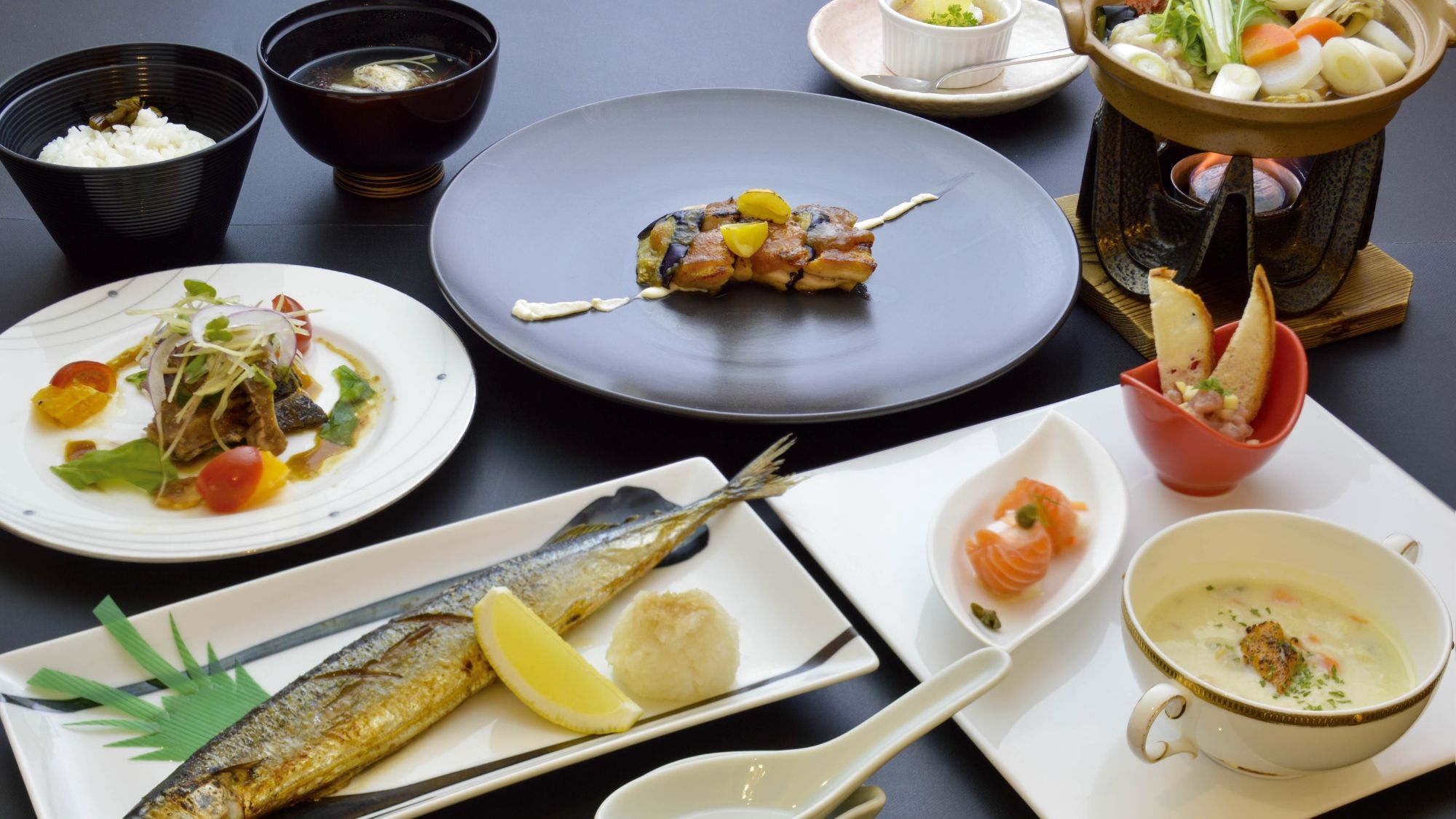 三陸の実りを贅沢に！【秋の三陸限定プラン】旬の食材を贅沢に味わう絶品料理「凪」【2食付】