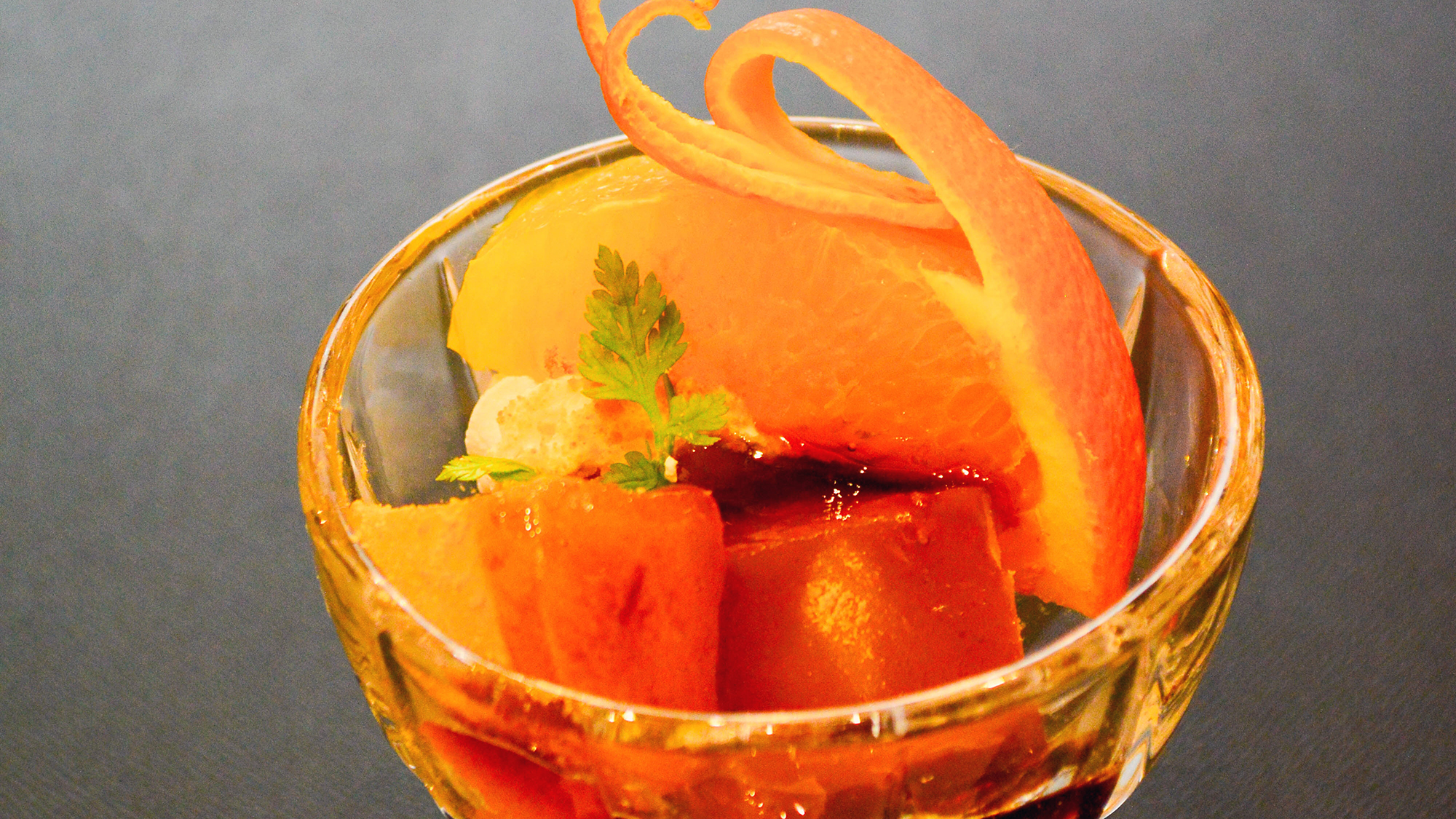 デザート｜わらび餅とフルーツ（凪_2025冬）